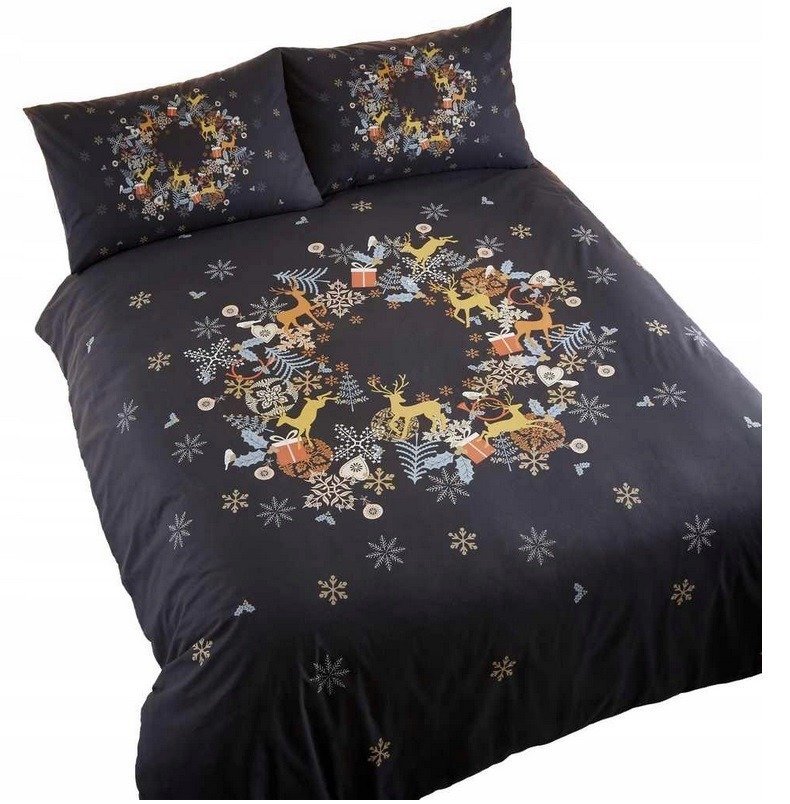 Święta Stroik Choinka Pościel Świąteczna 140X200