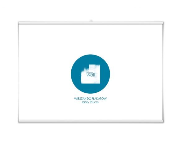 Nice wall Wieszak na plakat biały 93 cm W93B