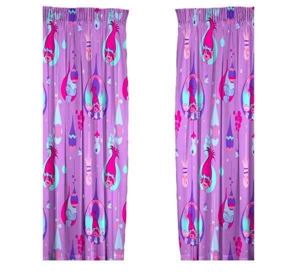 DreamWorks trolls zasłona do dziecięcego Glow TLSGLO72001UK