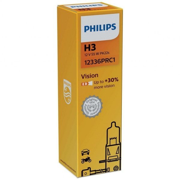 Philips Philips Żarówki halogenowe H3 12V 55W PK22s Vision