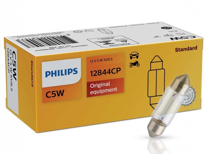 Żarówka rurkowa Philips 12V 5W C5W 37mm SV8.5, 1 szt.