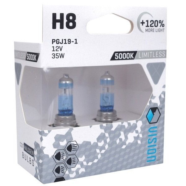 Vision H8 12V 35W Limitless White series 5000K +120% 2 szt T31-4576
