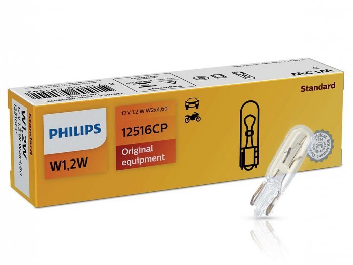 Philips Żarówki Philips 12V 1.2W W1.2W T5 W2x4.6d opakowanie 10 szt 10x X13-3243/20