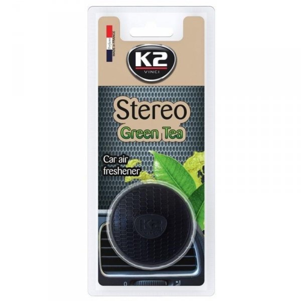 K2 Zapach samochodowy w formie głośniczka Stereo Green tea V153