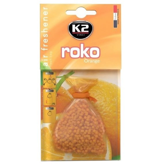 K2 Zapach samochodowy w woreczku Roko Pomarańcza 20g V832