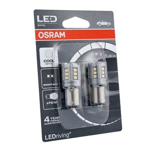 Osram Żarówki samochodowe LED  LEDriving P21W BA15s 12V 2W białe - 6000K