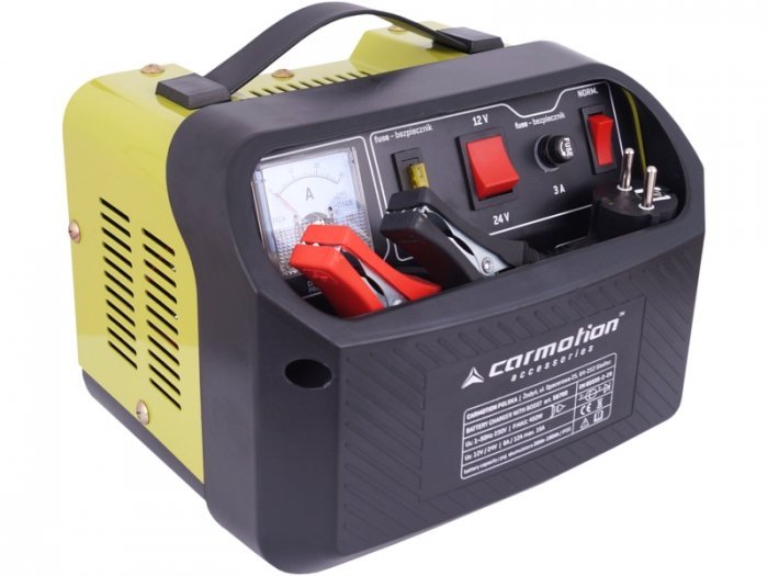 Carmotion Prostownik 12/24V 16A/12A/8A z funkcją szybkiego ładowania