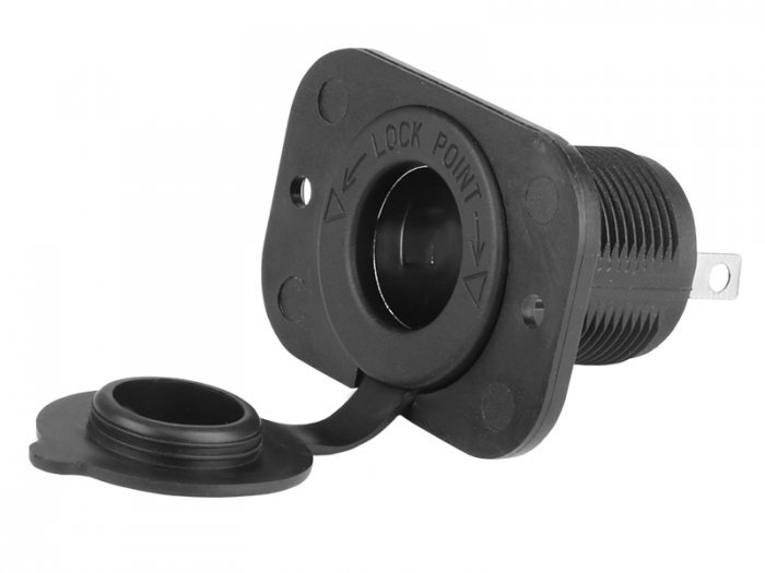 inny Gniazdo elektryczne EURO 12V/24V do zabudowy z oprawką M25-3044
