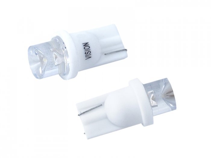 Vision Żarówka VISION W5W T10) LED 12V biała wklęsła 2 szt 9809