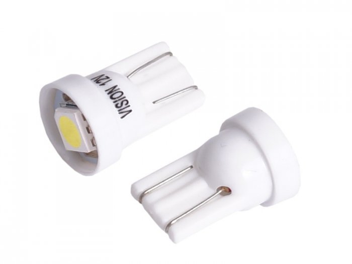 Vision Żarówka VISION W5W T10) 12V 1x 5050 SMD LED biała 2 szt 9826