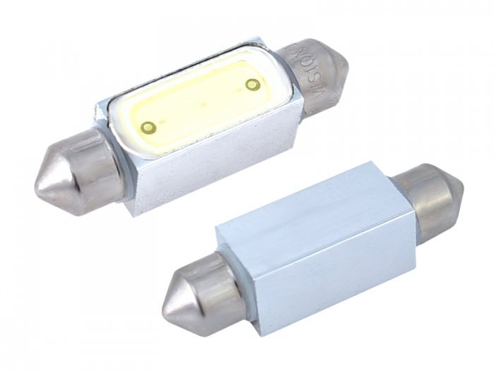 Żarówka samochodowa LED VISION C5W C10W SV8.5 39mm 12V 1x HP LED, biała, 2 szt.