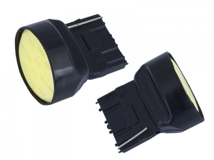 Żarówka samochodowa LED W21W T20d 12V COB Canbus biała Y7-4301