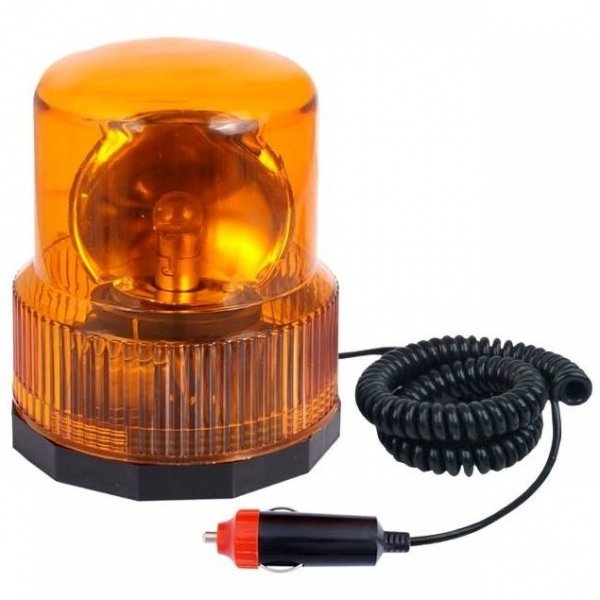 Lampa ostrzegawcza obrotowa 24V magnetyczna, pomarańczowa