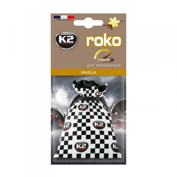 K2 Modny odświeżacz powietrza w woreczku ROKO RACE WANILIA 25g V827R V827R