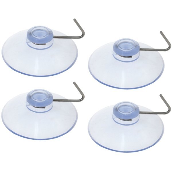Przyssawki z haczykami, średnica 40 mm, 4 szt.