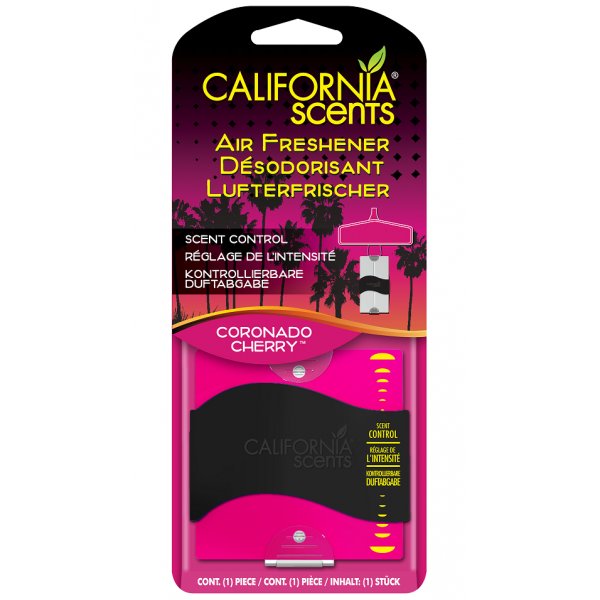 CALIFORNIA SCENTS California Car Scents E301639500 odświeżacz powietrza Coronado Cherry Slider różowy, 1 sztuka E301639500
