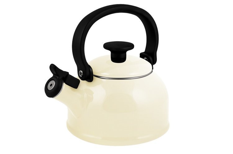 Czajnik emaliowany Forchetto Retro Cremoso 1,6l kremowy - Kremowy