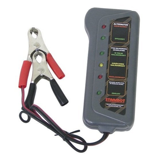 Carmotion Tester miernik alternatora 12v montowany na klemy uniwersalny 2503-uniw