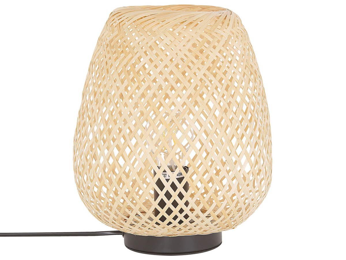 Shumee Lampa stołowa Shumee Lampa stołowa bambusowa jasne drewno BOMU 228850