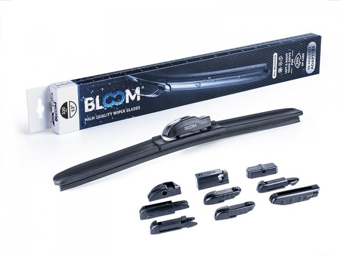 Bloom Wycieraczka płaska pióro wycieraczki BLOOM z 10 adapterami 13&quot 330mm D00-9175