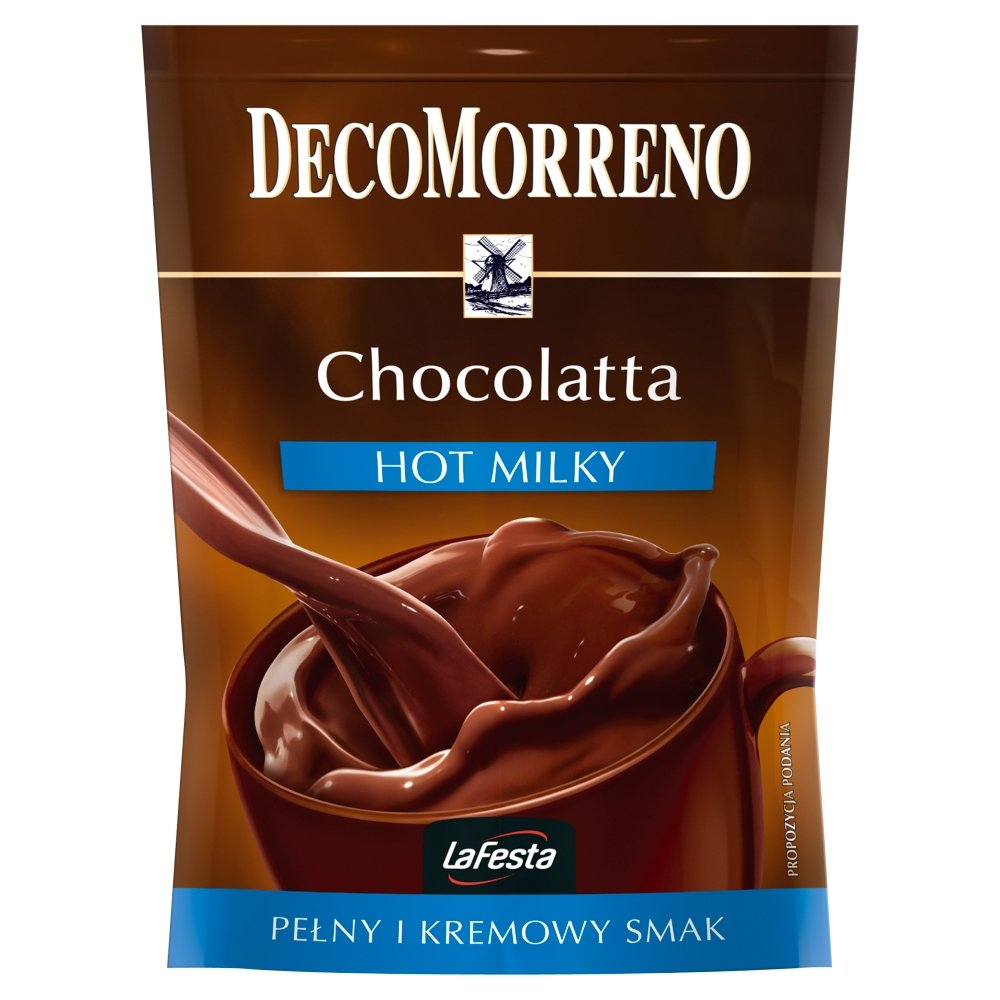 DecoMorreno La Festa Chocolatta Hot Milky Napój instant o smaku czekolady mlecznej 150 g