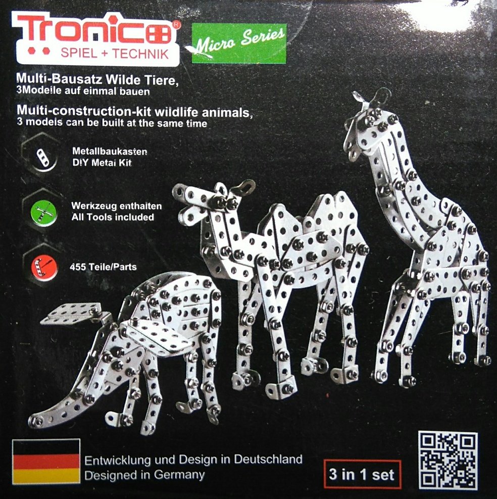 Tronico 09530 - Wild Animals - dzikie zwierzęta 3w1