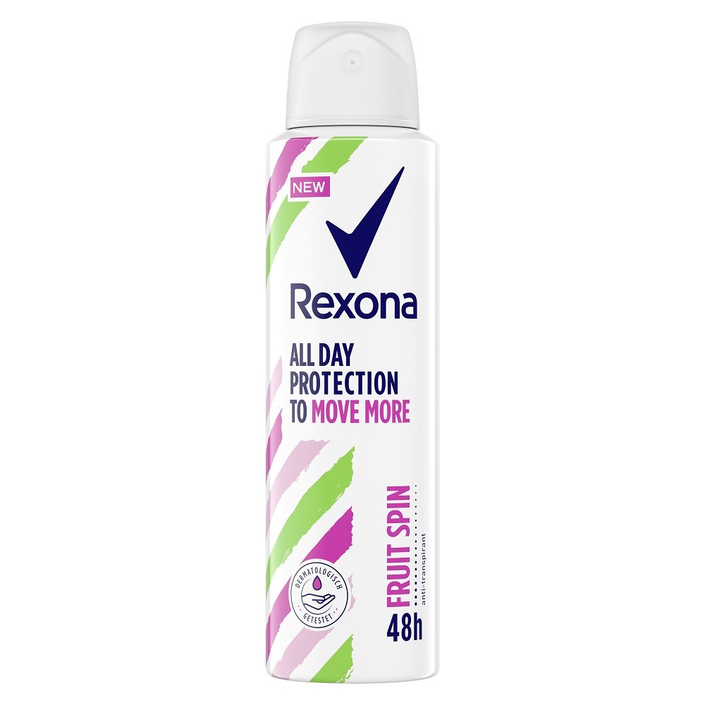 Rexona All Day Protection to Move More Fruit Spin Anti-Perspirant - Antyperspirant w aerozolu - 150 ml REXSPW1ML