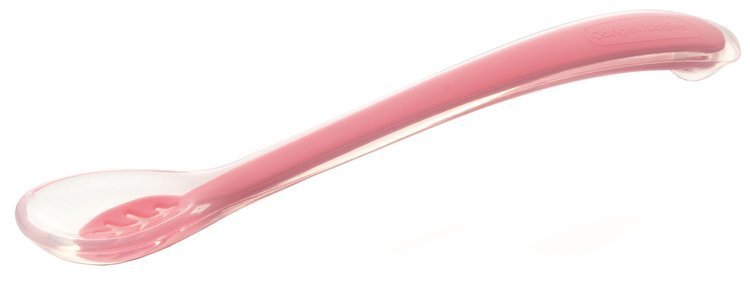 Canpol babies Canpol Silikonowa miękka łyżeczka 4m+ : Kolor - Różowy