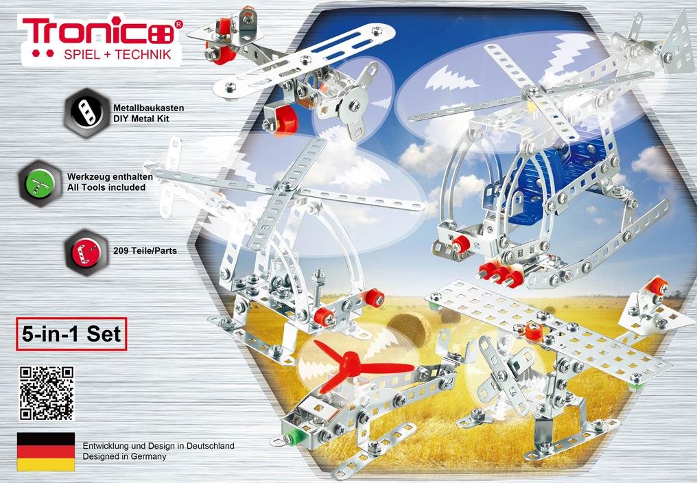 TRONICO 10270 Samoloty i śmigłowce zestaw 5w1