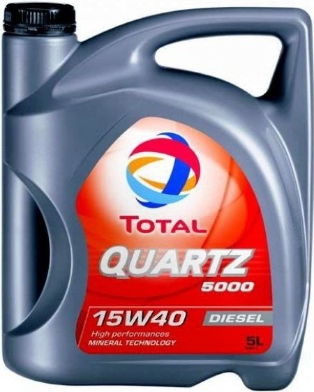 Total mineralny QUARTZ Diesel 5000 15W40 5L 15W40 Q. 5000 DIESEL