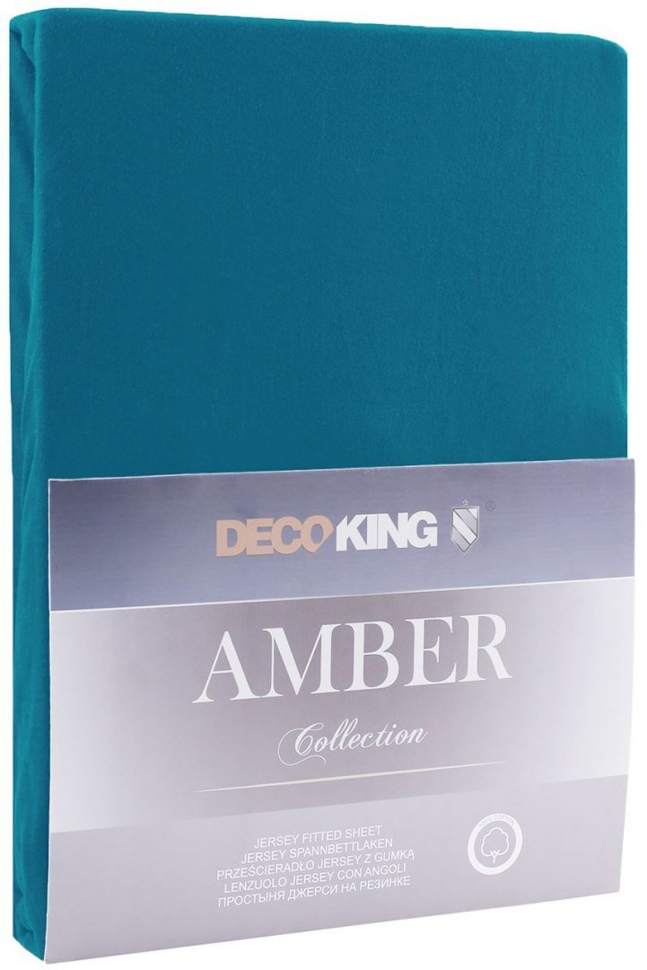 DecoKing Jersey/AMBER/BLUESAPPHIRE/120-140x200+30