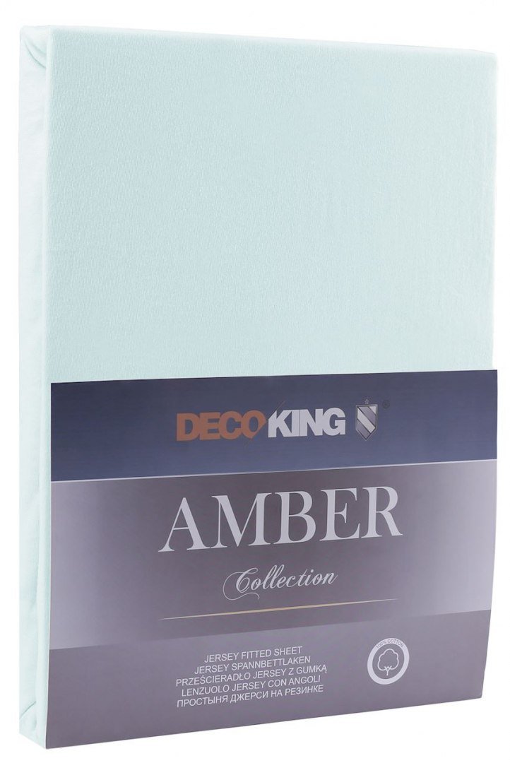 DecoKing Jersey/AMBER/FROZENBLUE/140-160x200+30