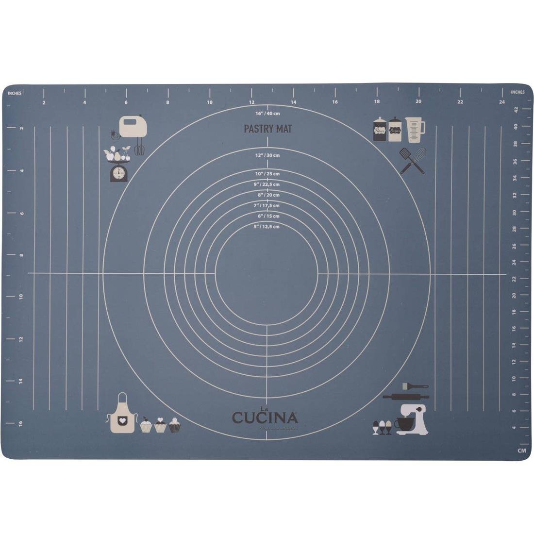 La Cucina Mata silikonowa do pieczenia 45 x 65 cm niebieska CY2700240