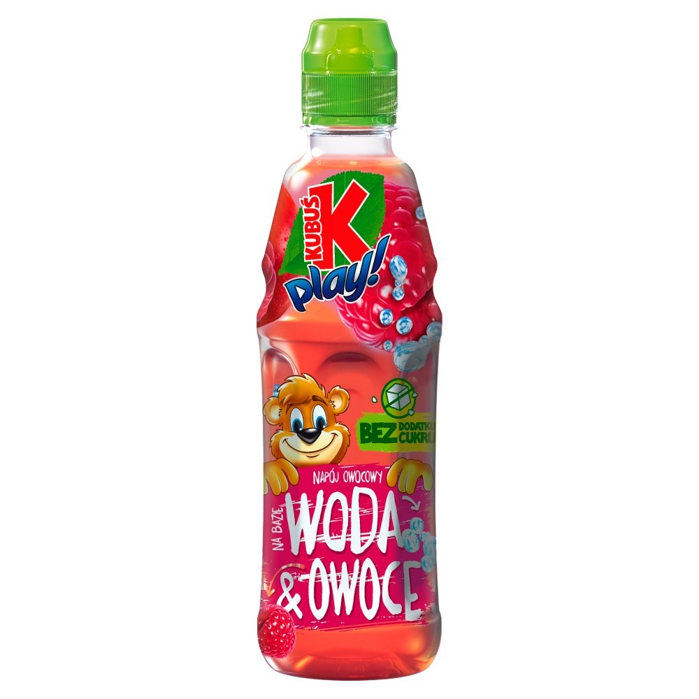 Tymbark Napój Kubuś play! woda&owoce jabłko + malina 400 ml