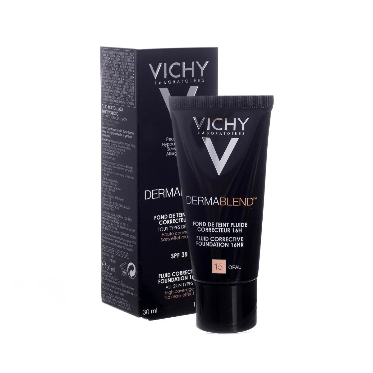 Vichy POLSKA VICHY DERMABLEND Podkład korygujący 15 opal 30 ml + EAU THERMALE Woda termalna 50 ml GRATIS ! 7033948