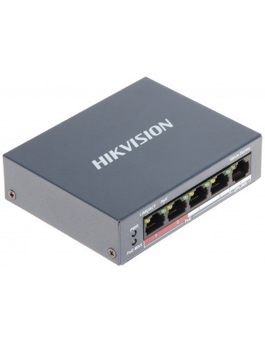 HIKVISION Switch 5-portowy 4xPoE DS-3E0105P-E/M(B) DS-3E0105P-E/M(B)