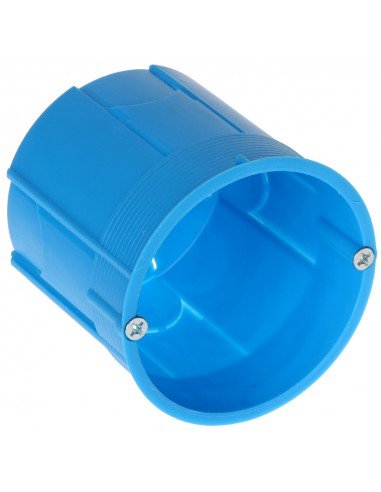 Simet Puszka podtynkowa 60mm głęboka z wkrętami niebieska Z60Dw 34035203 50szt.