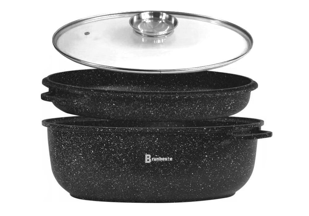 Brunbeste BRYTFANNA GRANITOWA 8.0L 38cm 3 ELE BRUNBESTE [BB-3756]