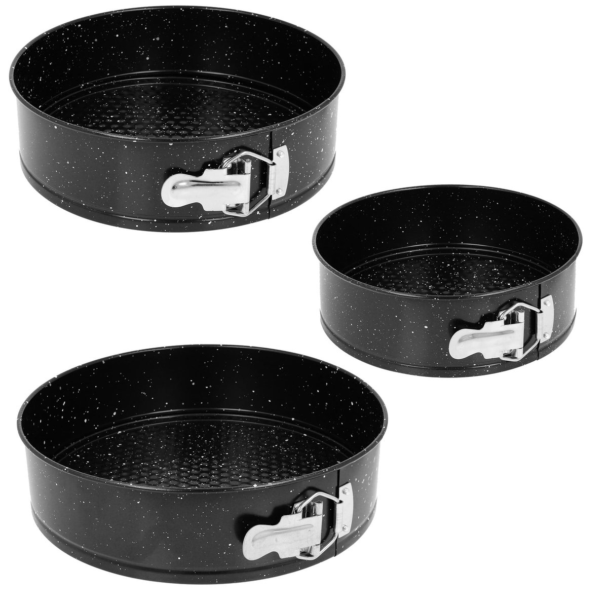 Brunbeste ZESTAW 3 TORTOWNIC BLASZANYCH NON-STICK 24/26/28CM BRUNBESTE BB-1023 BB-1023