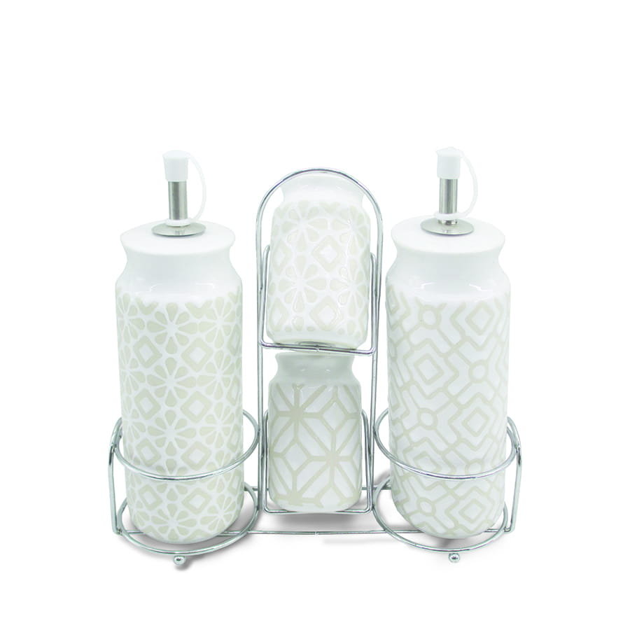 Ceramiczny Zestaw Do Przypraw 5-Ele Maestro Mr-20033-04S