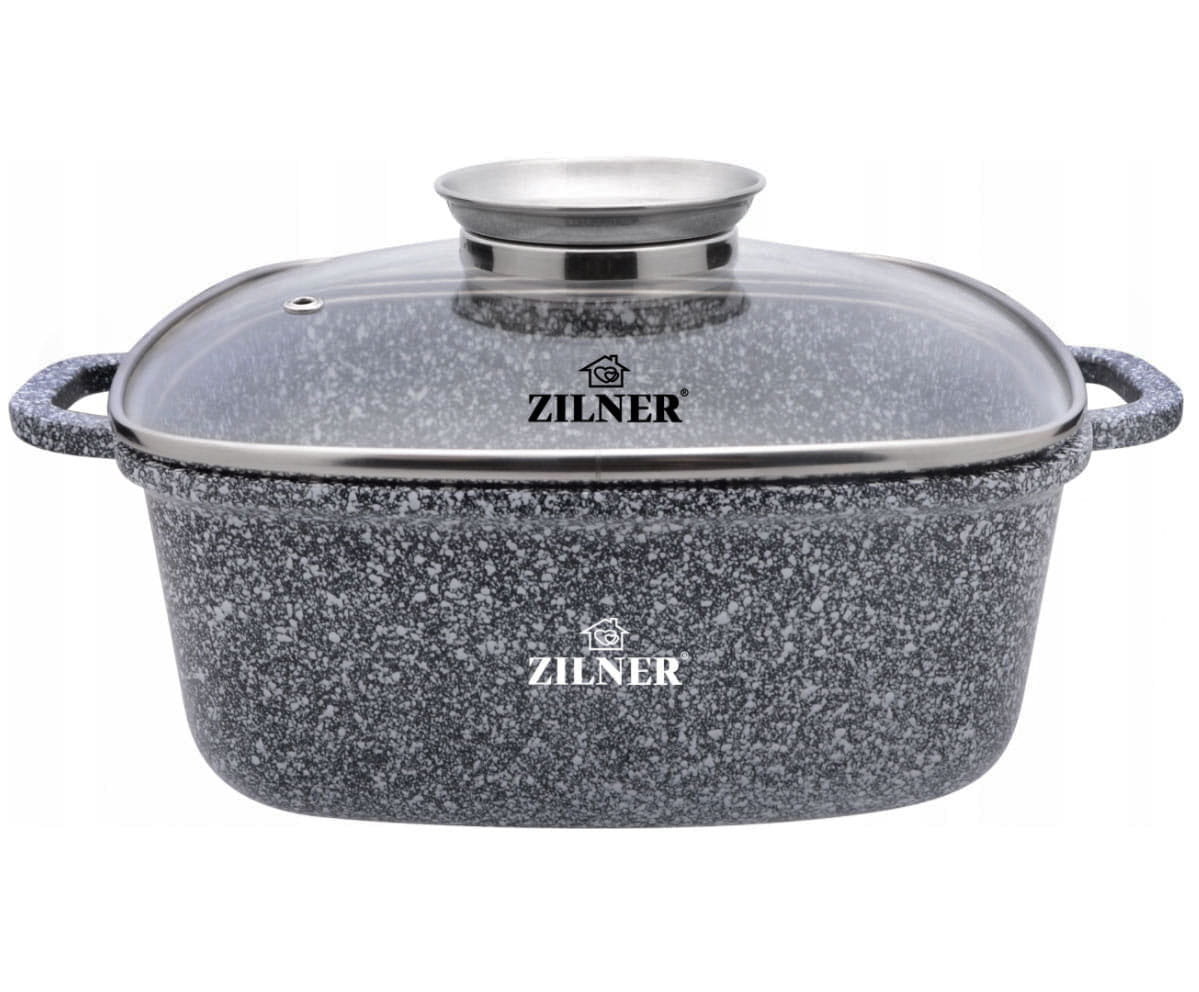 Justyna AG ZILNER GARNEK MARMUR KWADRATOWY 6,5L 28cm ZL-7063 070632