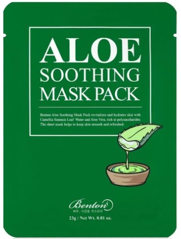 BENTON BENTON Maska w Płacie Kojąco-Regenerująca Aloe Soothing 23 g