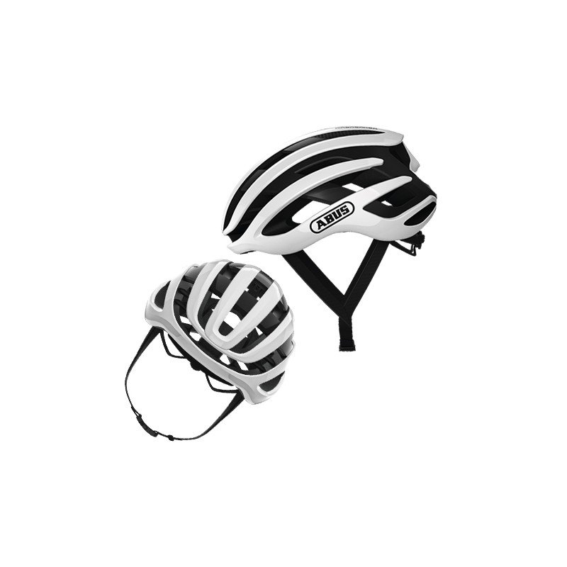 Abus AirBreaker Kask rowerowy, polar white L 58-62cm 2020 Kaski szosowe 81733