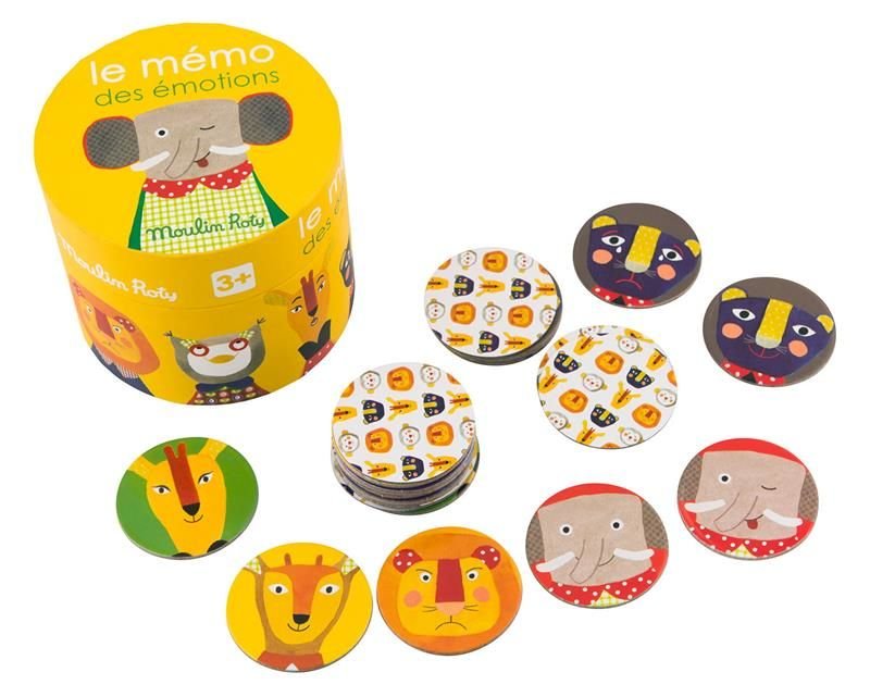 Gra dla dzieci memory z emocjami Moulin Roty
