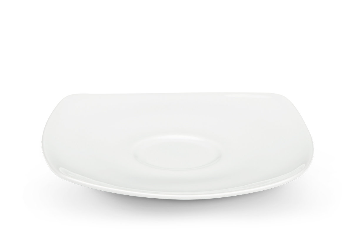 Spodek filiżanki do kawy CARLINA biały, 14x14, porcelana