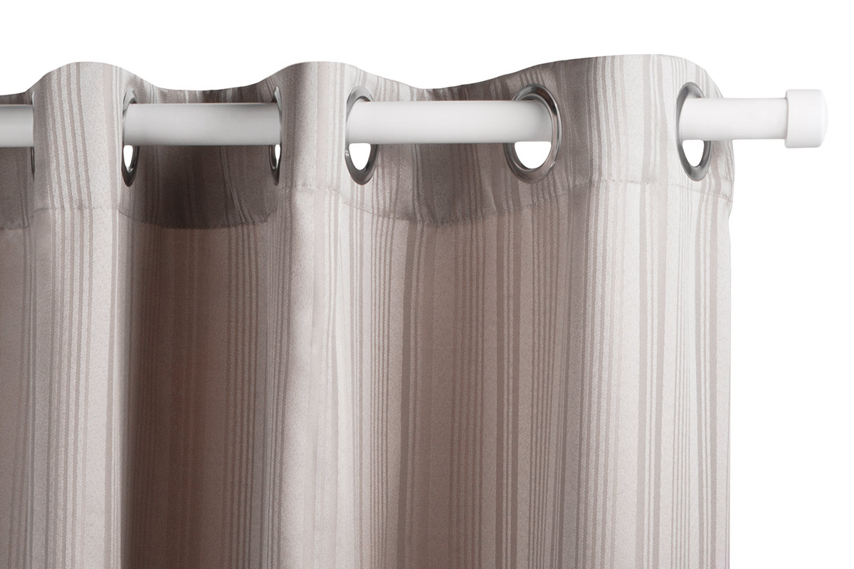 Zasłona MALIS ciemny beż, 140x260 , 100% poliester