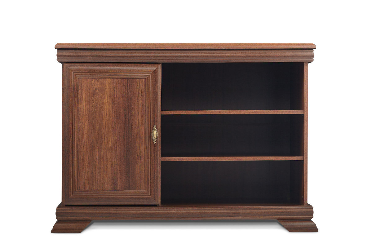 Szafka  RTV IMPERIO orzech, 108x77x56, płyta wiórowa/listwy MDF