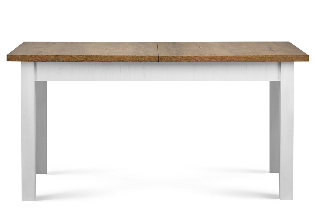 Stół KONSIMO Lemas, biały-dąb, 203x82x90 cm