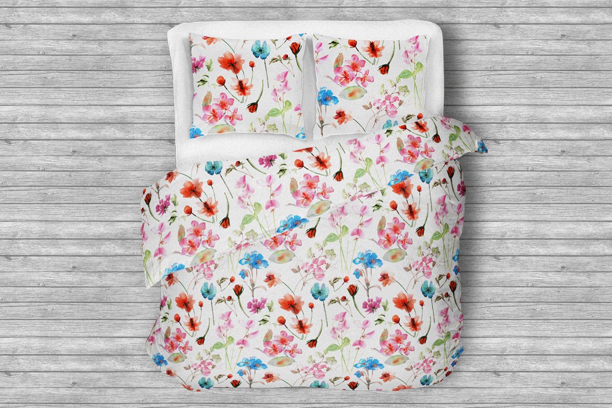 Komplet pościeli z bawełny NATRIX wielokolorowy, 200x220 cm