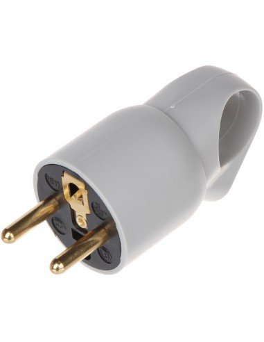 Legrand Wtyczka 2P+Z z pierścieniem - Helium 50105